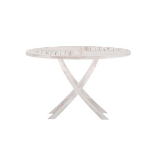 VENTURE HOME Kenya Runt Matbord �120cm - Vitkalkat