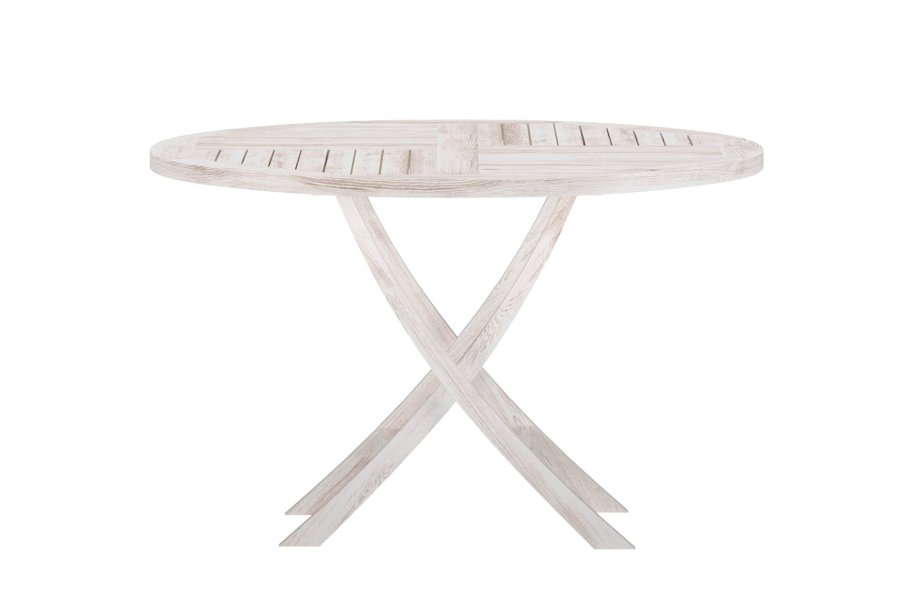 VENTURE HOME Kenya Runt Matbord �120cm - Vitkalkat