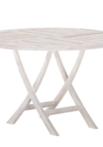 VENTURE HOME Kenya Runt Matbord �120cm - Vitkalkat