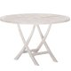 VENTURE HOME Kenya Runt Matbord �120cm - Vitkalkat