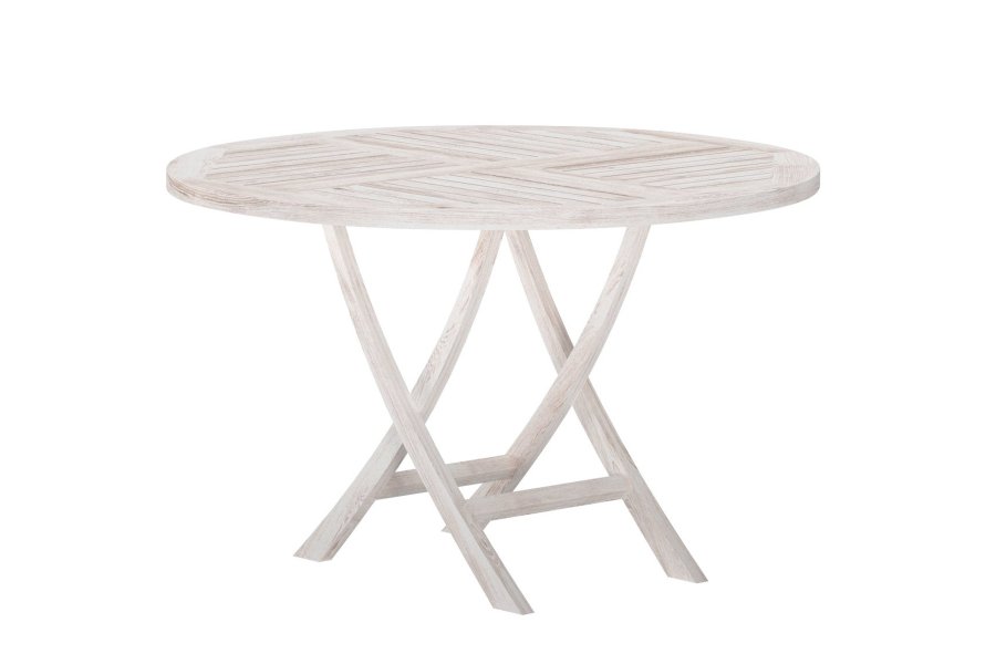 VENTURE HOME Kenya Runt Matbord �120cm - Vitkalkat
