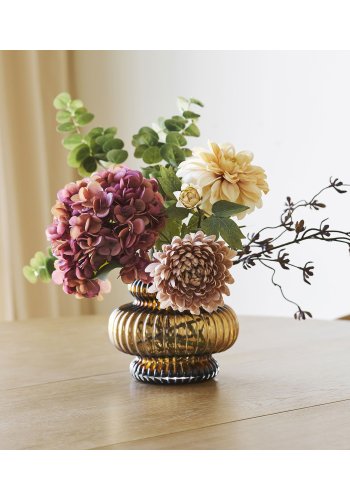 HOUSE NORDIC�Dahlia buket kunstige blomster, mix - multifarvet plastik (H:68)