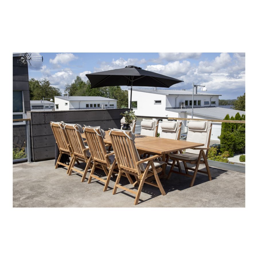 VENTURE DESIGN Kenya udendrs foldestol m. 5 positioner - natur teaktr