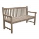 VENTURE DESIGN rektangul�r Kenya haveb�nk m. rygl�n og arml�n - natur teaktr� (150x62)