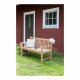 VENTURE DESIGN rektangul�r Kenya haveb�nk m. rygl�n og arml�n - natur teaktr� (150x62)
