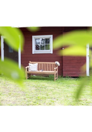 VENTURE DESIGN rektangul�r Kenya haveb�nk m. rygl�n og arml�n - natur teaktr� (150x62)