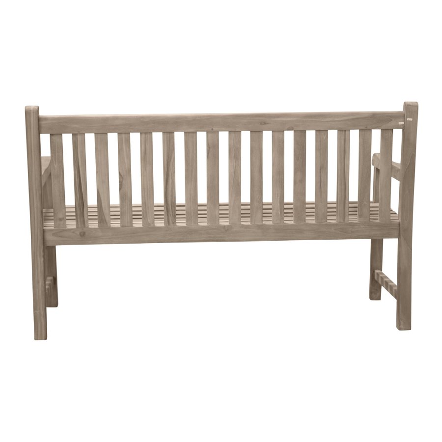 VENTURE DESIGN rektangul�r Kenya haveb�nk m. rygl�n og arml�n - natur teaktr� (150x62)