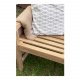 VENTURE DESIGN rektangul�r Kenya haveb�nk m. rygl�n og arml�n - natur teaktr� (150x62)
