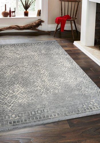 TEPPI Notta gulvtppe m. mnster, rektangulr - multifarvet polypropylen og polyester (200x290)