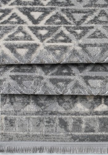 TEPPI Notta gulvtppe m. mnster, rektangulr - multifarvet polypropylen og polyester (200x290)