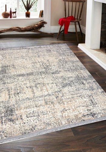 TEPPI Notta gulvtppe m. mnster, rektangulr - multifarvet polypropylen og polyester (160x230)