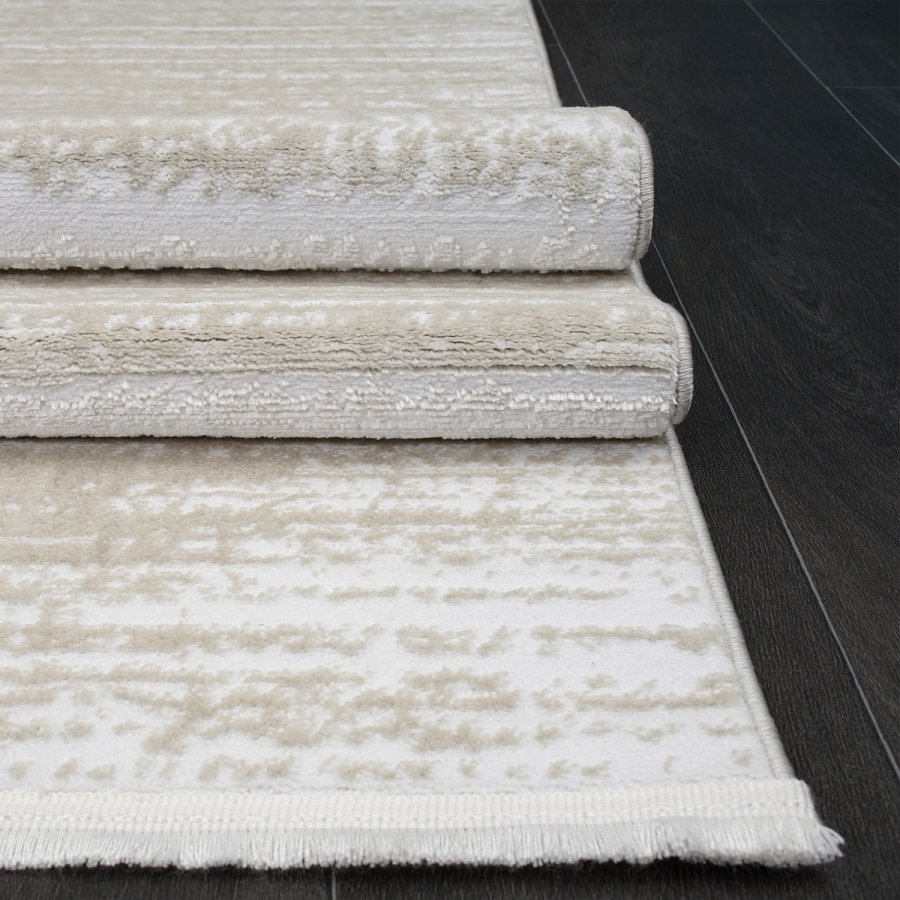 TEPPI Jasmine gulvtppe m. mnster, rektangulr - multifarvet polyester (140x200)