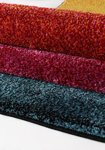 TEPPI Renkli Hall gulvtppe m. tern, rektangulr - multifarvet polypropylen (100x150)