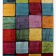 TEPPI Renkli teppe med ruter, rektangulrt - flerfarget polypropylen (200x290)