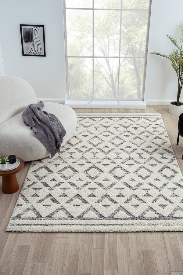 TEPPI Sevilla 5507 teppe, rektangulrt - flerfarget polypropylen (160x230)