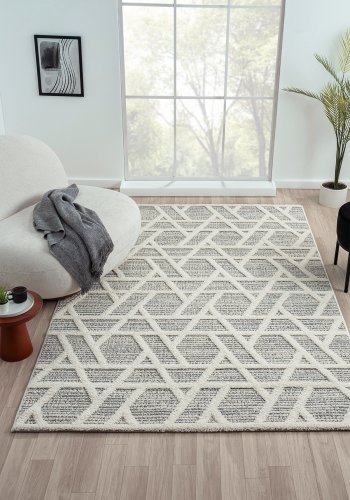 TEPPI Sevilla 5508 gulvtppe, rektangulr - multifarvet polypropylen (80x150)