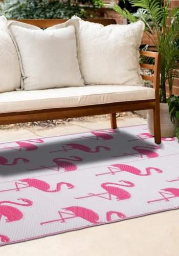 NORDVÄRK Savana 8811 Outdoor-Teppich, rechteckig – rosa Polypropylen (150x210)