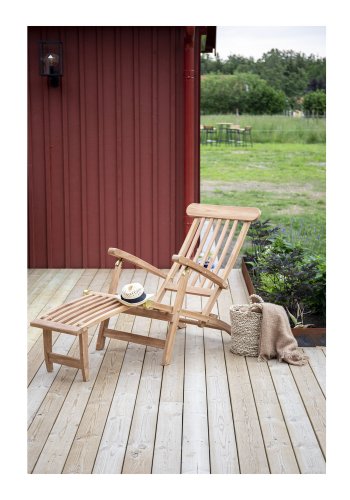 VENTURE DESIGN Kenya utendrs solstol - naturlig teak 