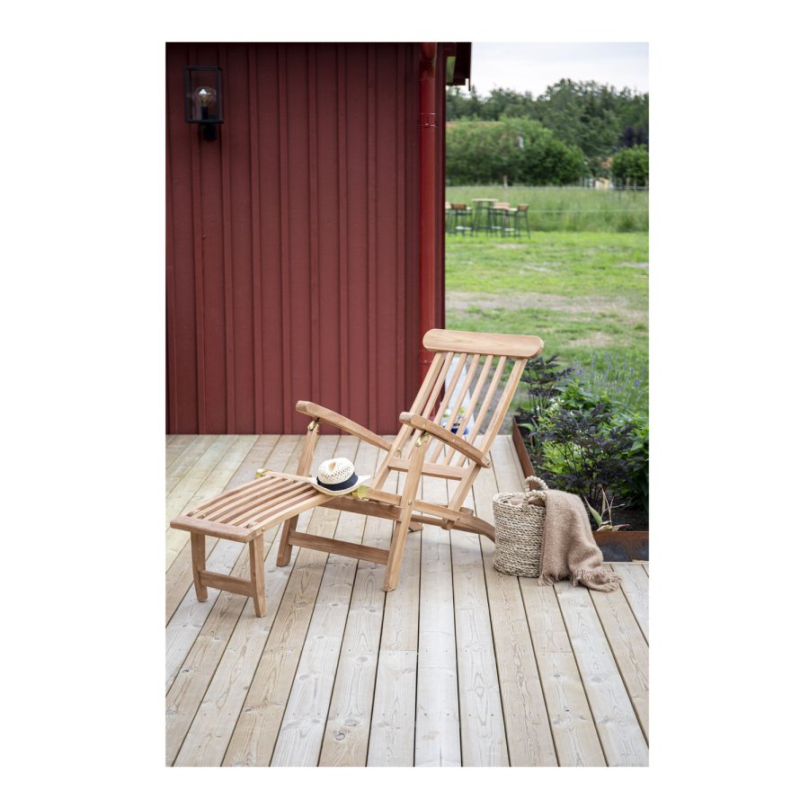 VENTURE DESIGN Kenya utendrs solstol - naturlig teak 