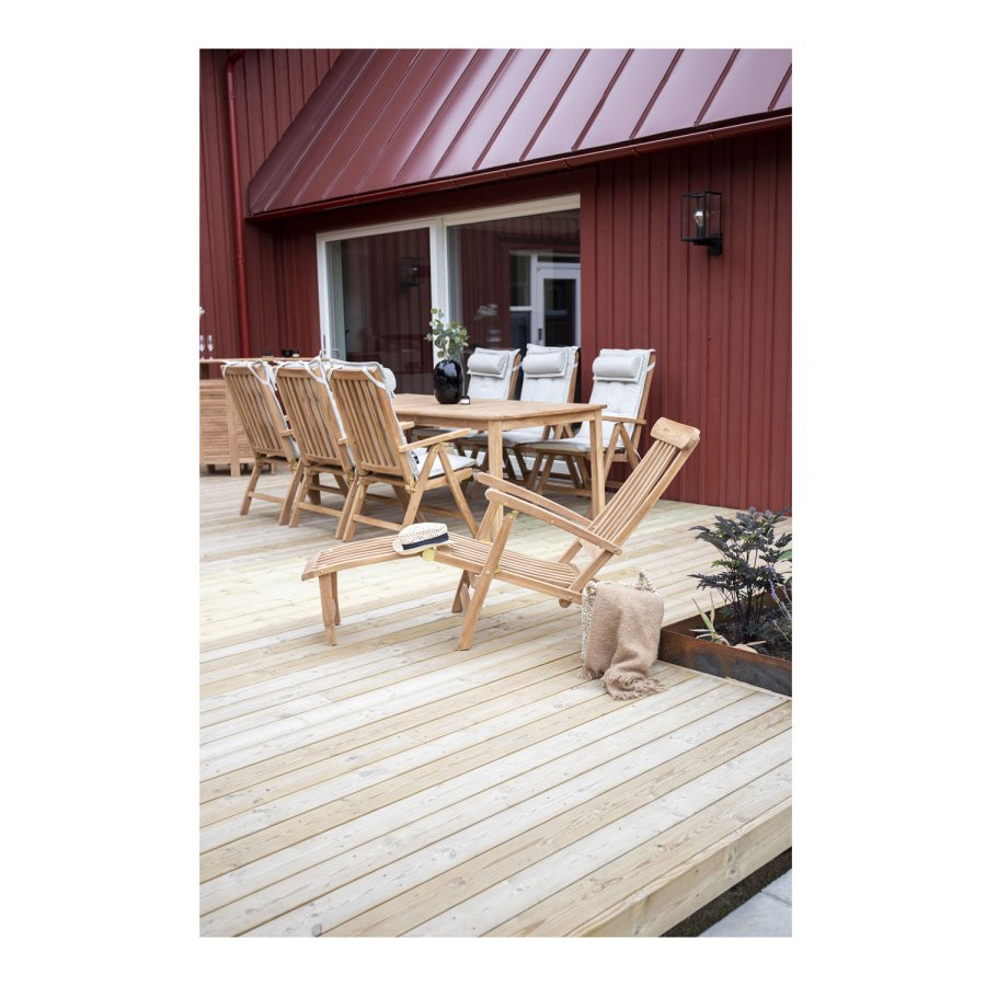 VENTURE DESIGN Kenya utendrs solstol - naturlig teak 