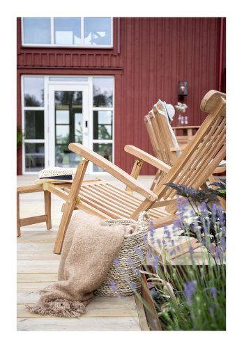 VENTURE DESIGN Kenya utendrs solstol - naturlig teak 