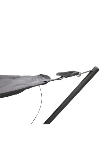 VENTURE DESIGN Niño utendrs hengekye - grtt stoff, sort stl og plast 