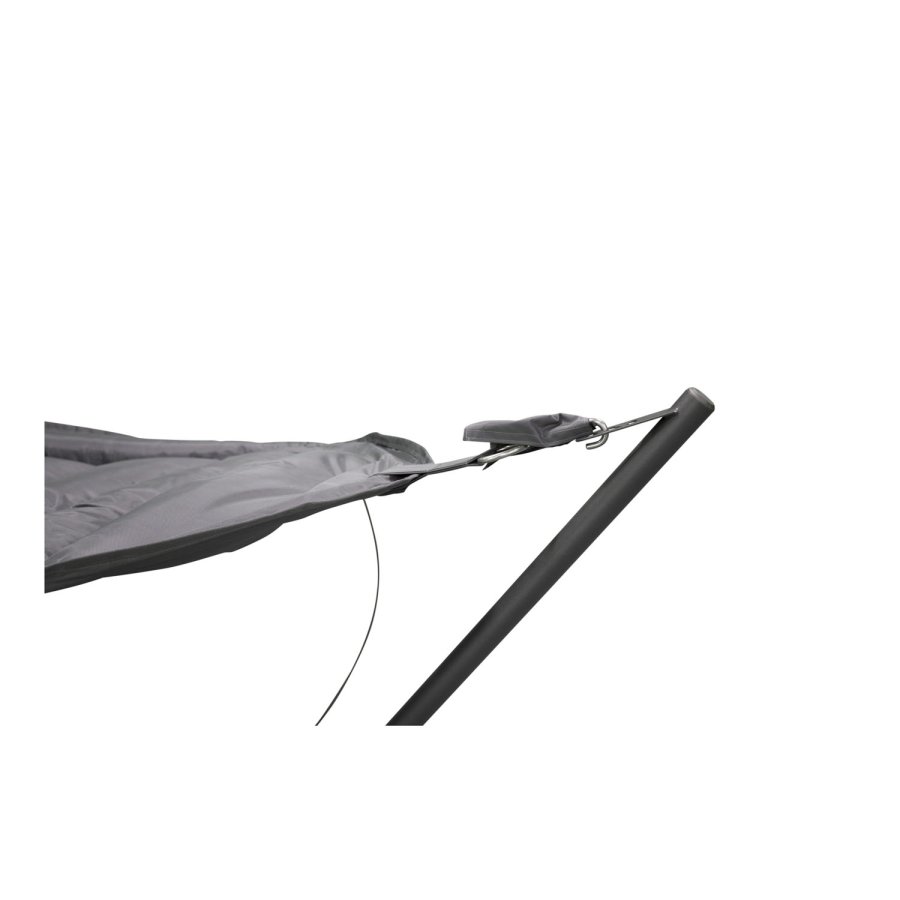 VENTURE DESIGN Niño utendrs hengekye - grtt stoff, sort stl og plast 