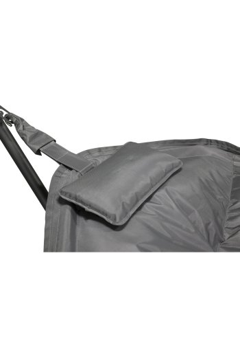 VENTURE DESIGN Niño utendrs hengekye - grtt stoff, sort stl og plast 