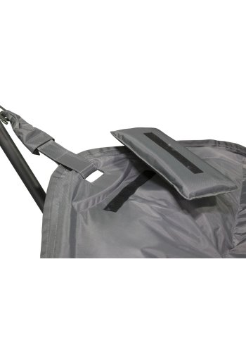 VENTURE DESIGN Niño utendrs hengekye - grtt stoff, sort stl og plast 