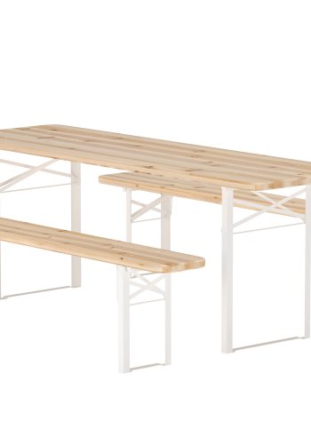 VENTURE HOME Guinness spisegruppe - Beige ramme / Teak-look