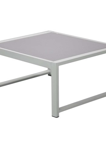 VENTURE DESIGN Salvador sofa hagesett med puter og bord - gr polyester og hvit aluminium