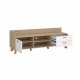 TVILUM Ikast TV-Schrank mit 1 Tür + 2 Schubladen, Jackson Hickory/Weiß, 181,9 x 51,2 x 61,6 cm