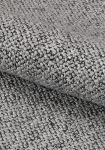 ACT NORDIC Patricia Barhocker, m. Rückenlehne, Fußstütze, Drehfunktion, Gaskartusche – grauer Stoff und schwarzer Stahl