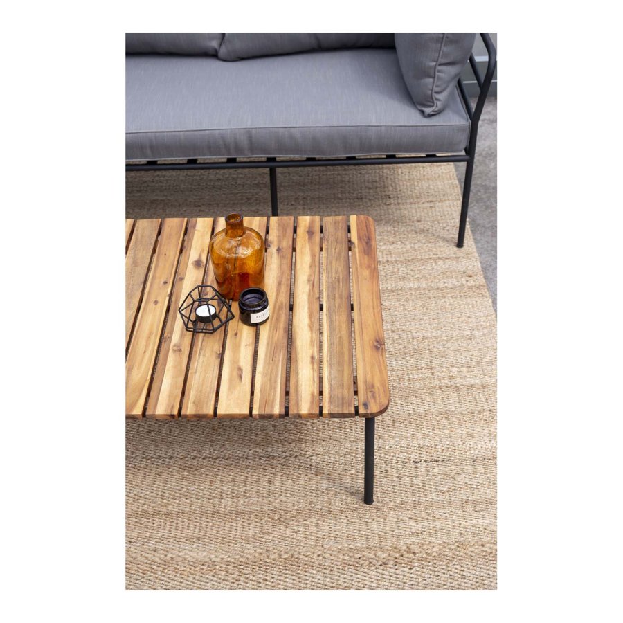 VENTURE DESIGN Penh Balcony hjrne hagesofa - sort stl