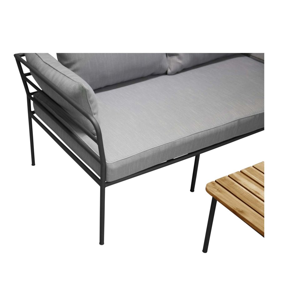 VENTURE DESIGN Penh Balcony hjrne hagesofa - sort stl