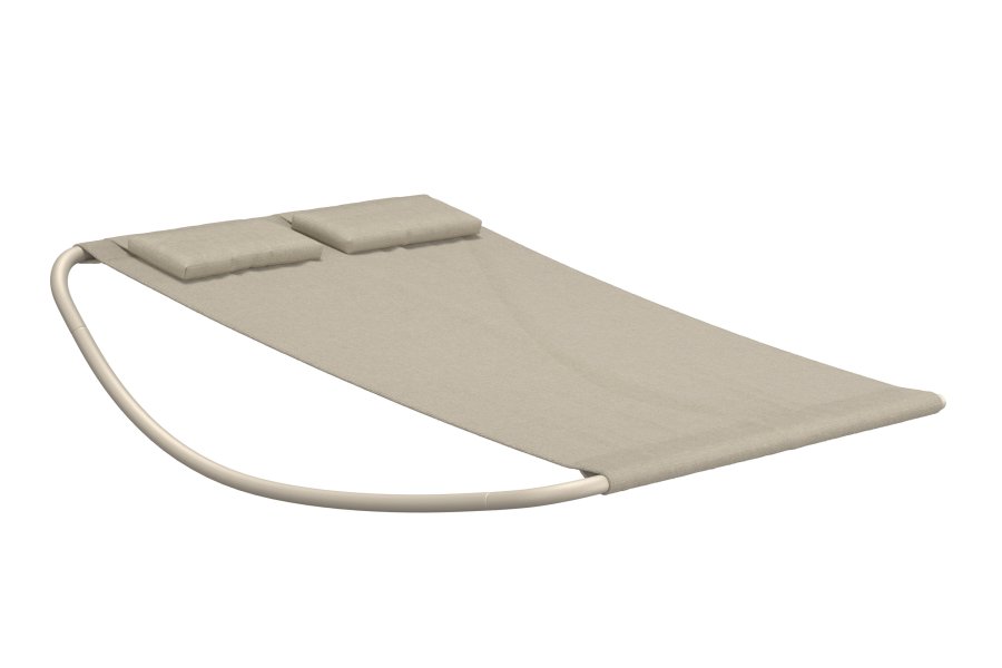 VENTURE HOME Gordo dobbel svingseng - beige ramme / beige stoff