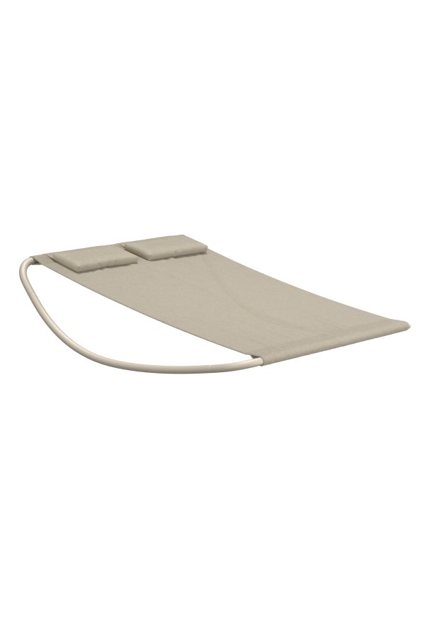 VENTURE HOME Gordo dobbel svingseng - beige ramme / beige stoff