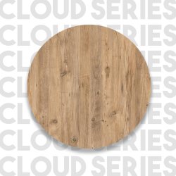 CD1 TV-bord, m. 1 lge og 1 hylde - natur melamin og tr