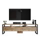 NORDVRK ML19 TV-bord, med dr og 2 hyller - Atlantic Pine melamin og plast (180x35,5)