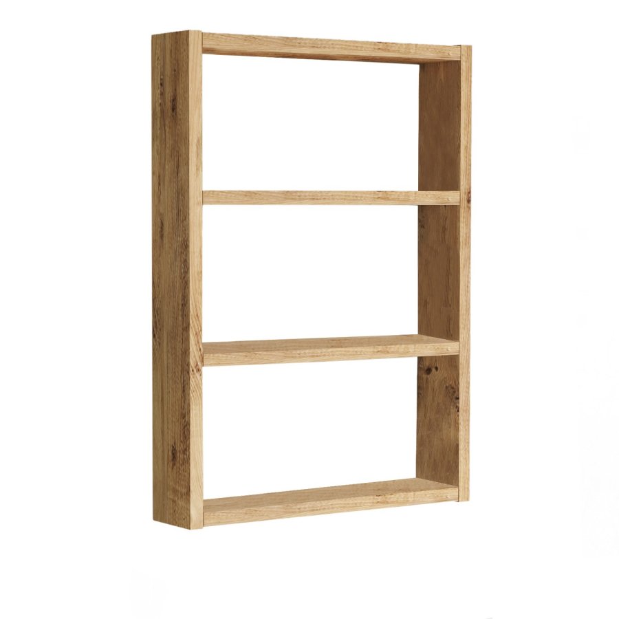 NORDVÄRK PR1 Wandregal mit 3 Fächern – natürliches Melamin