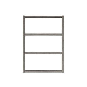 NORDVÄRK PR1 vghylde, m. 3 rum - slv melamin