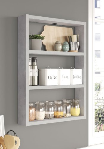 NORDVRK PR1 vegghylle - gr melamin