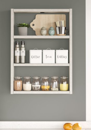 NORDVRK PR1 vegghylle - gr melamin