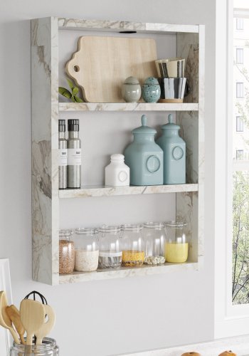 NORDVRK PR1 vegghylle - hvit melamin