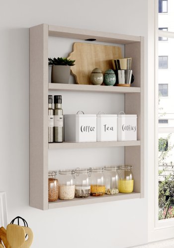 NORDVRK PR1 vegghylle - gr melamin