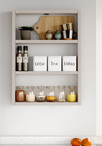 NORDVRK PR1 vegghylle - gr melamin