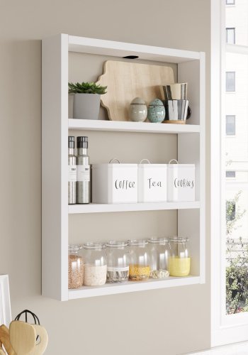 NORDVRK PR1 vegghylle - hvit melamin