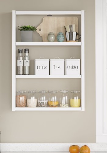 NORDVRK PR1 vegghylle - hvit melamin