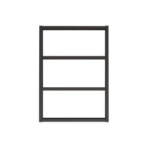 NORDVÄRK PR1 vghylde, m. 3 rum - sort melamin