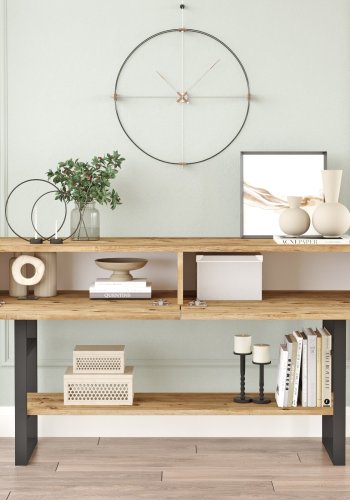 NORDVRK ML23 konsollbord, m. 2 drer og 1 hylle - Atlantic Pine melamin